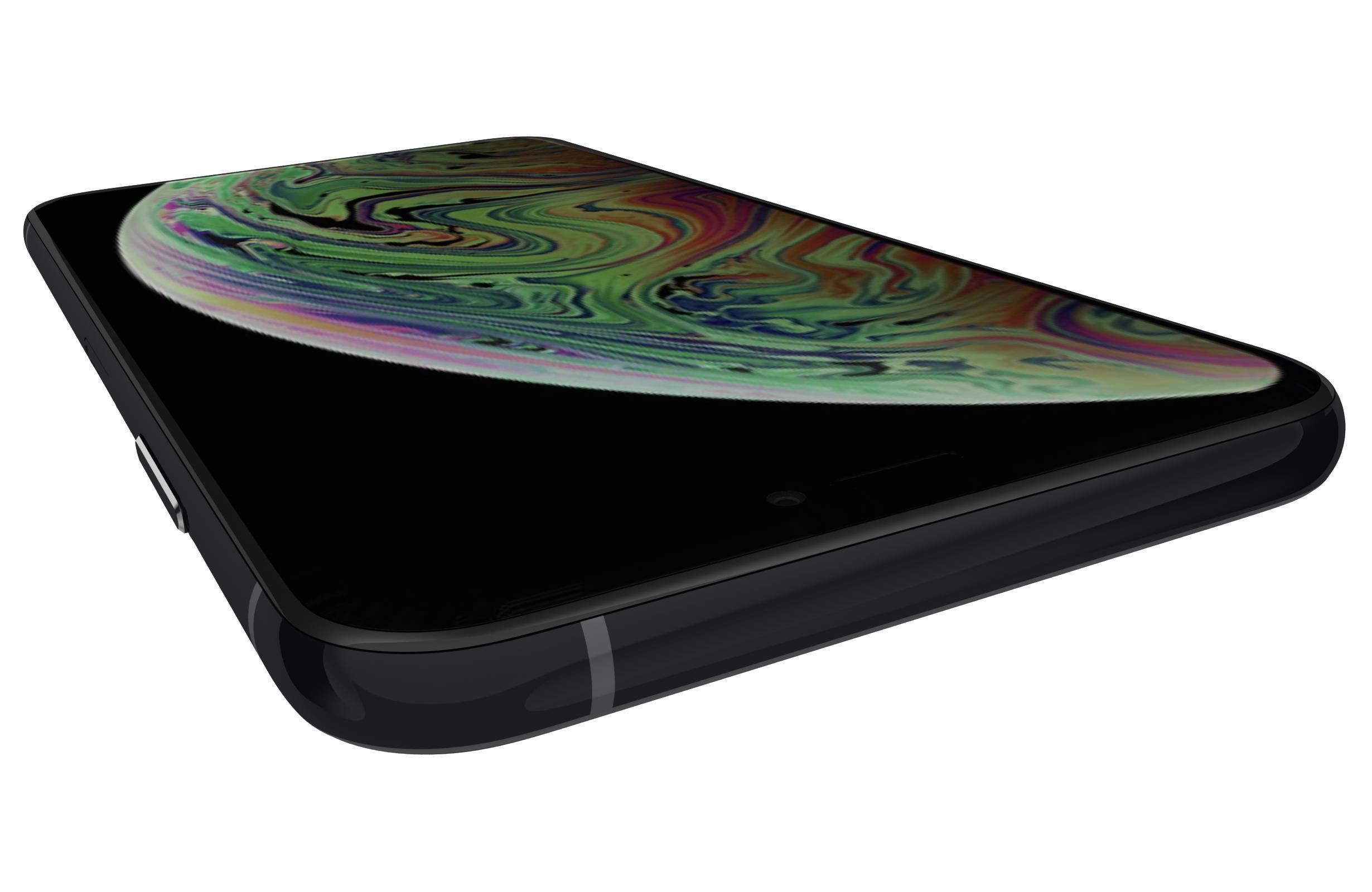 Apple iPhone XS Black 3D model_7