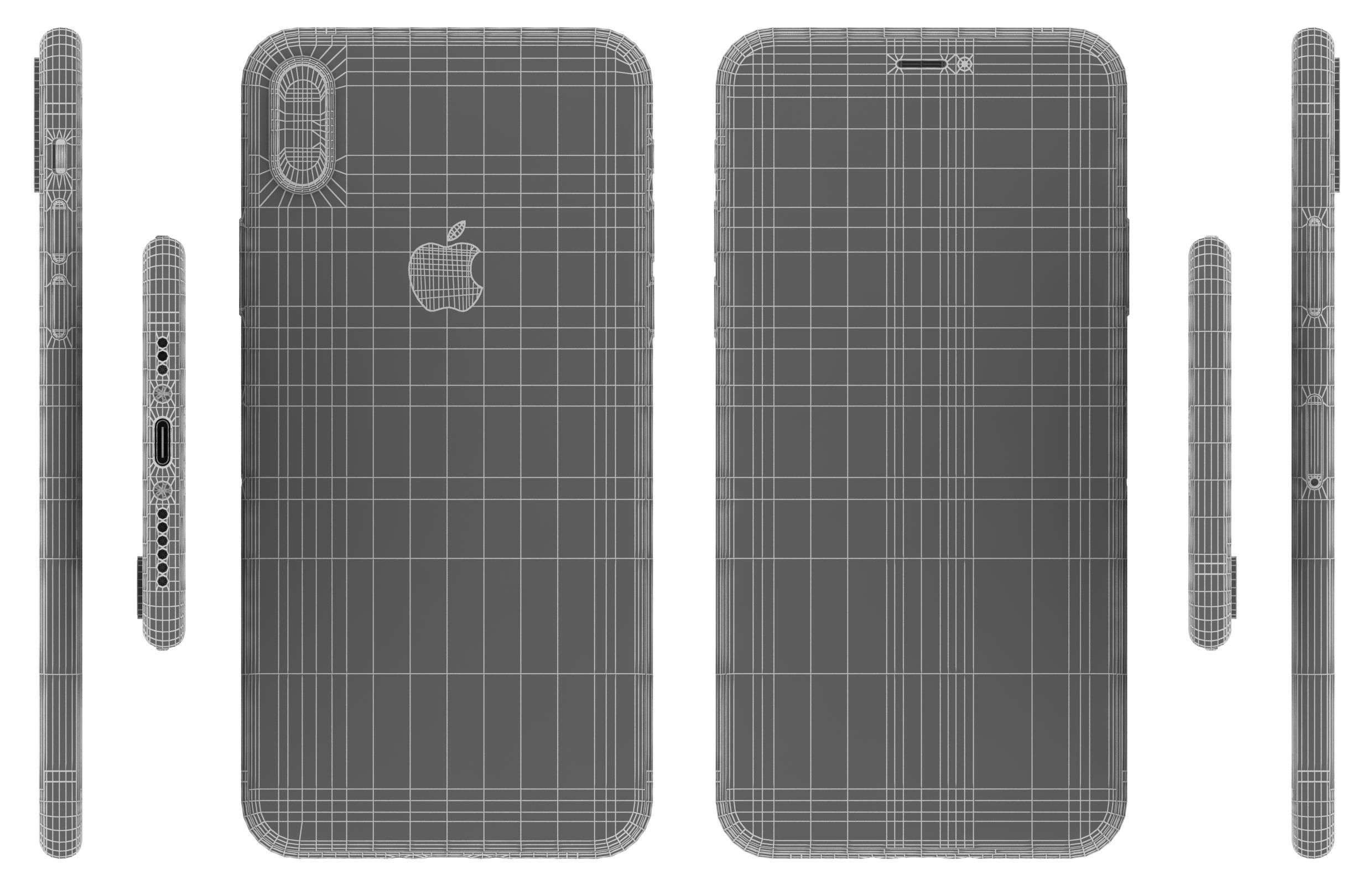 Apple iPhone XS Black 3D model_10