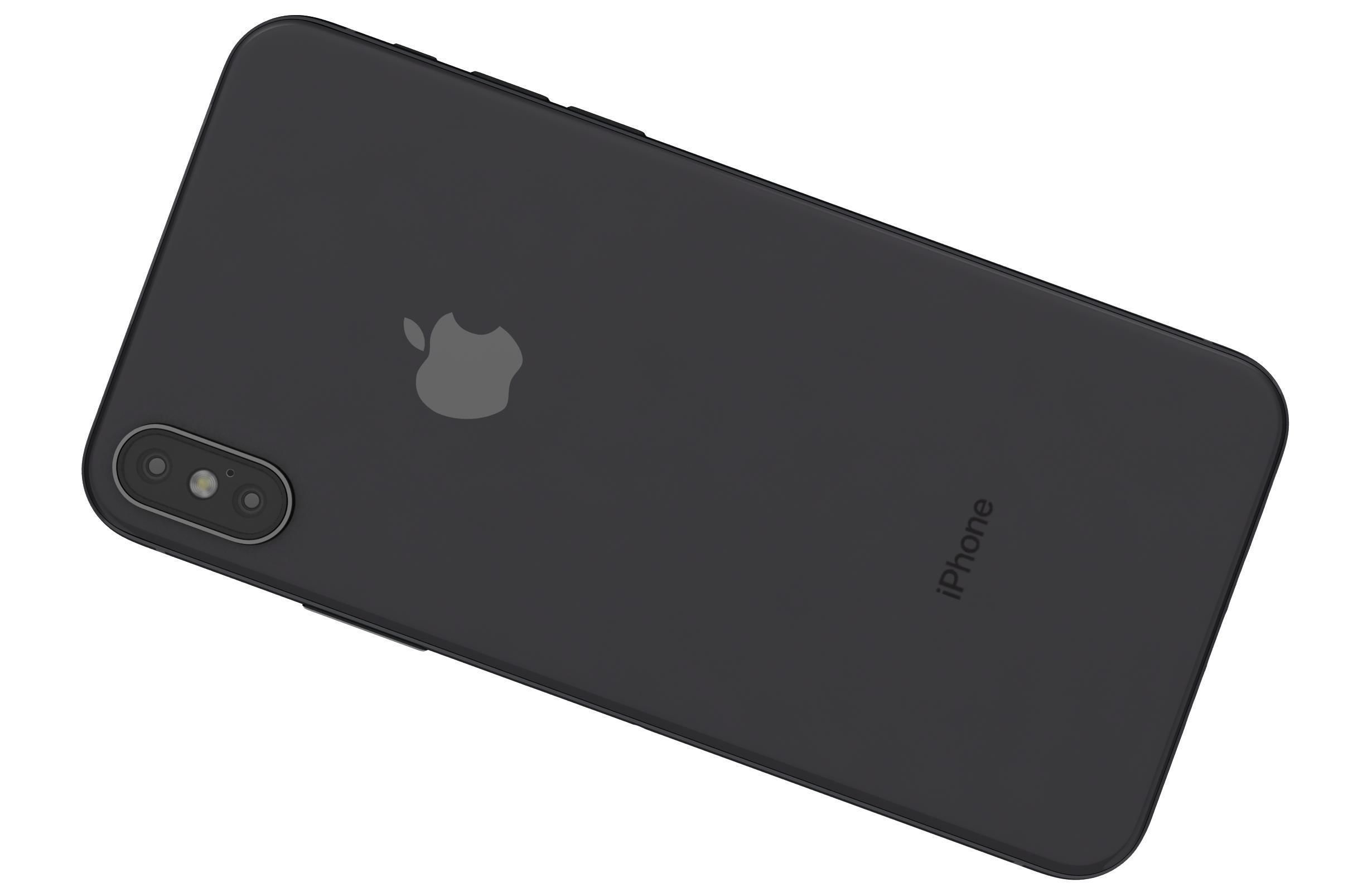 Apple iPhone XS Black 3D model_3