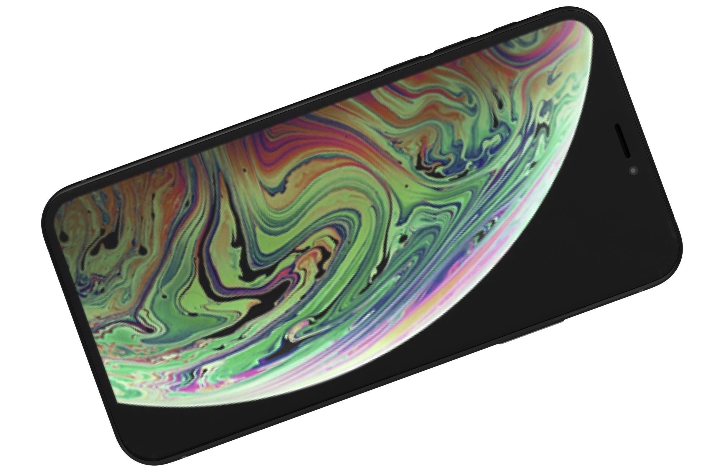 Apple iPhone XS Black 3D model_2