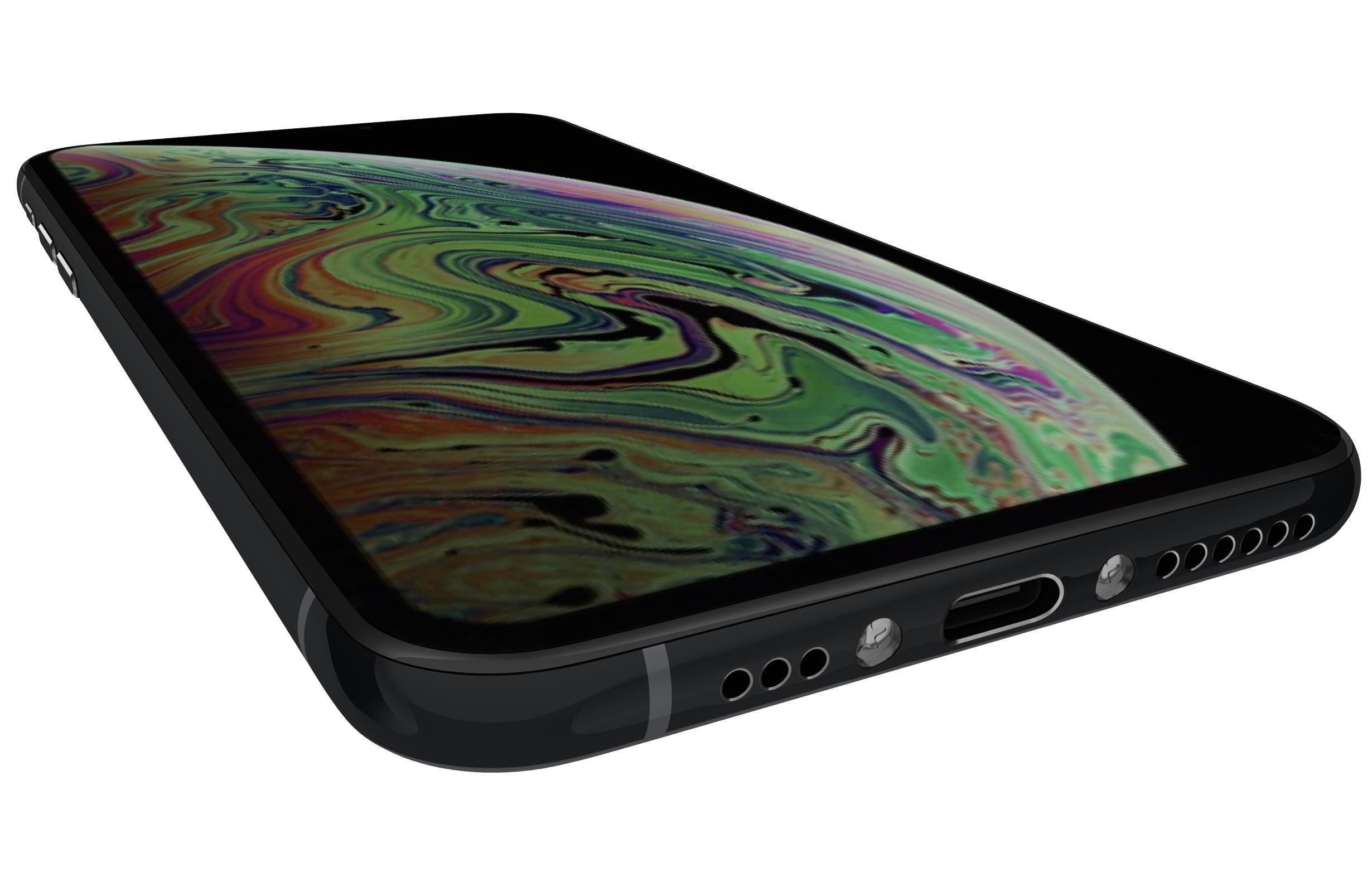 Apple iPhone XS Black 3D model_6