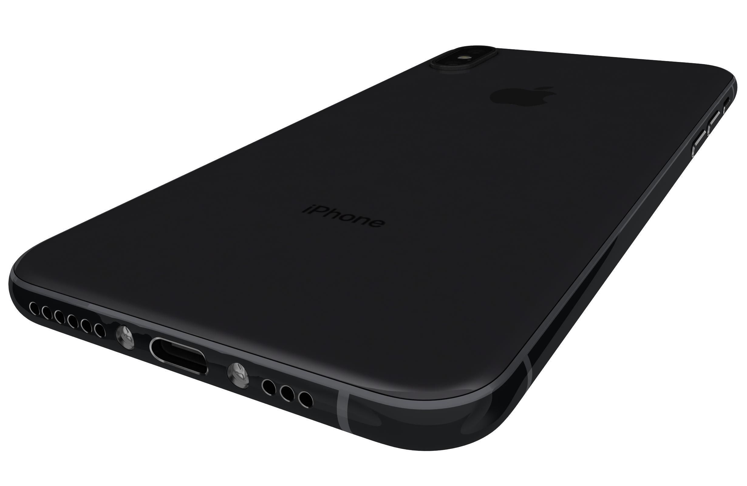 Apple iPhone XS Black 3D model_8