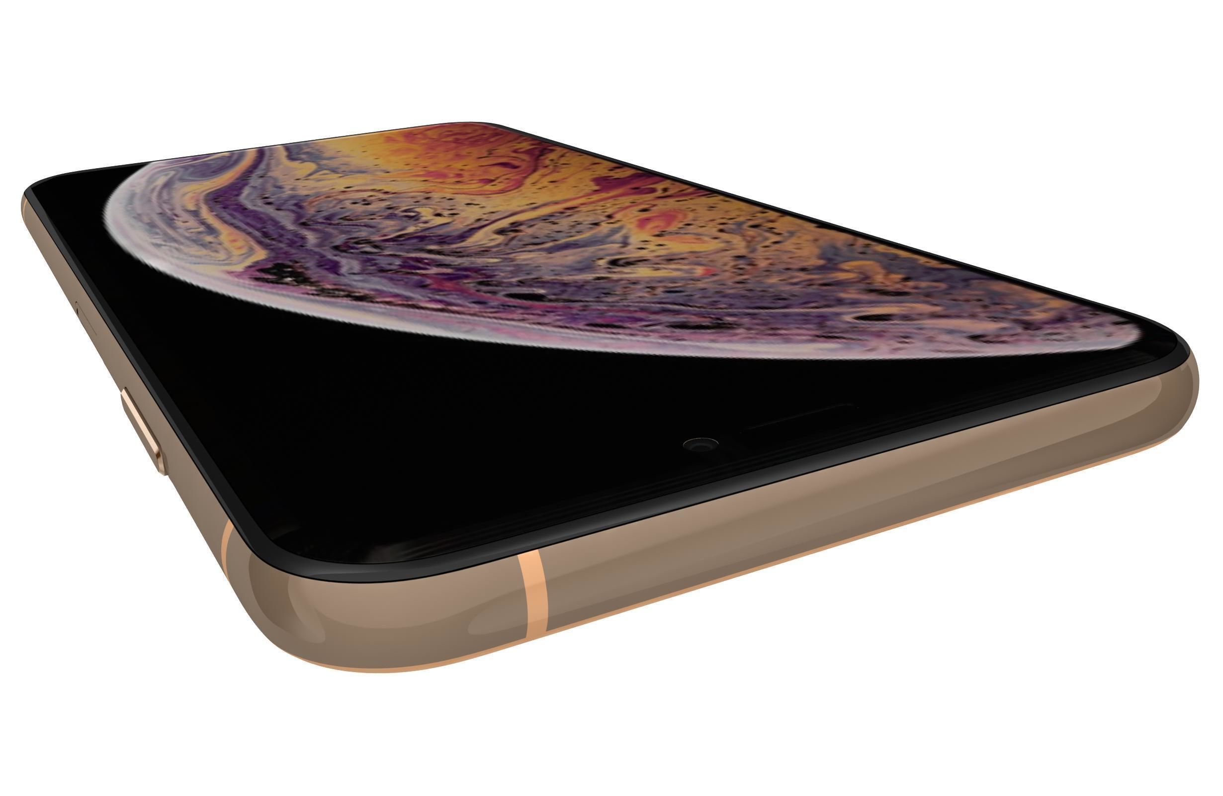 Apple iPhone XS Gold 3D model_8