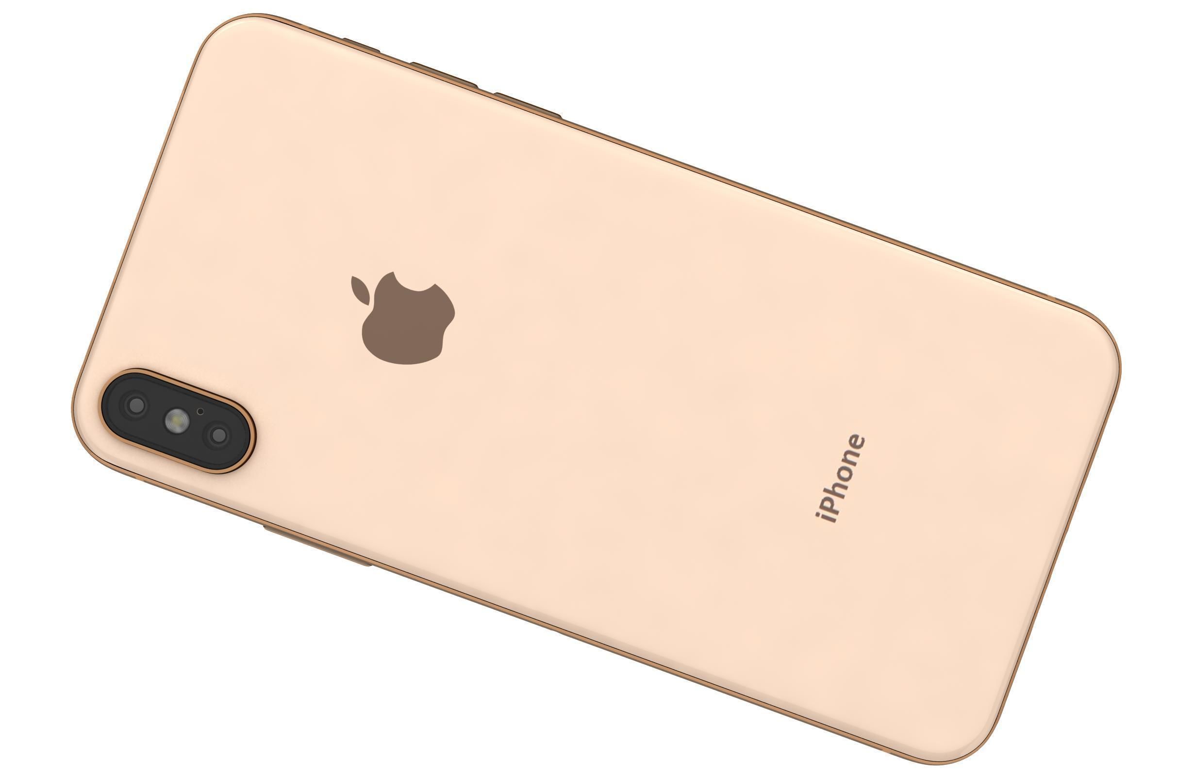 Apple iPhone XS Gold 3D model_5