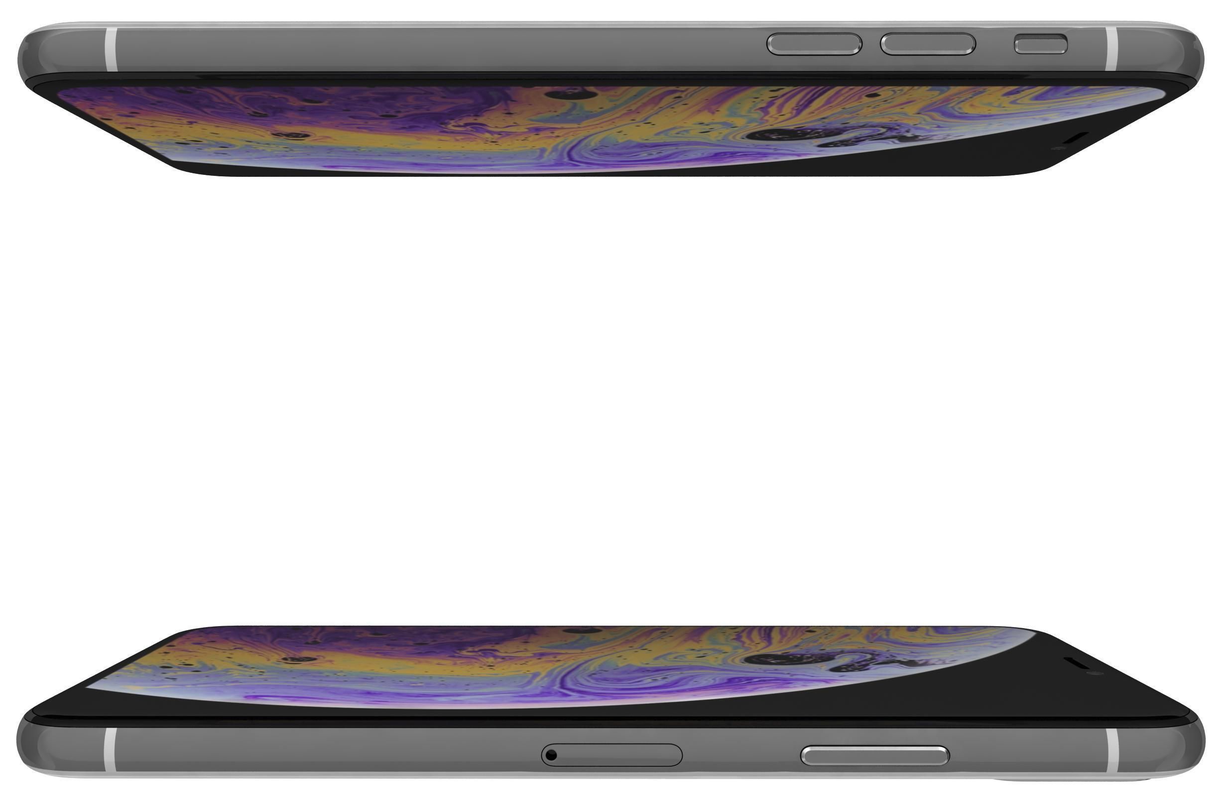 Apple iPhone XS White 3D model_2