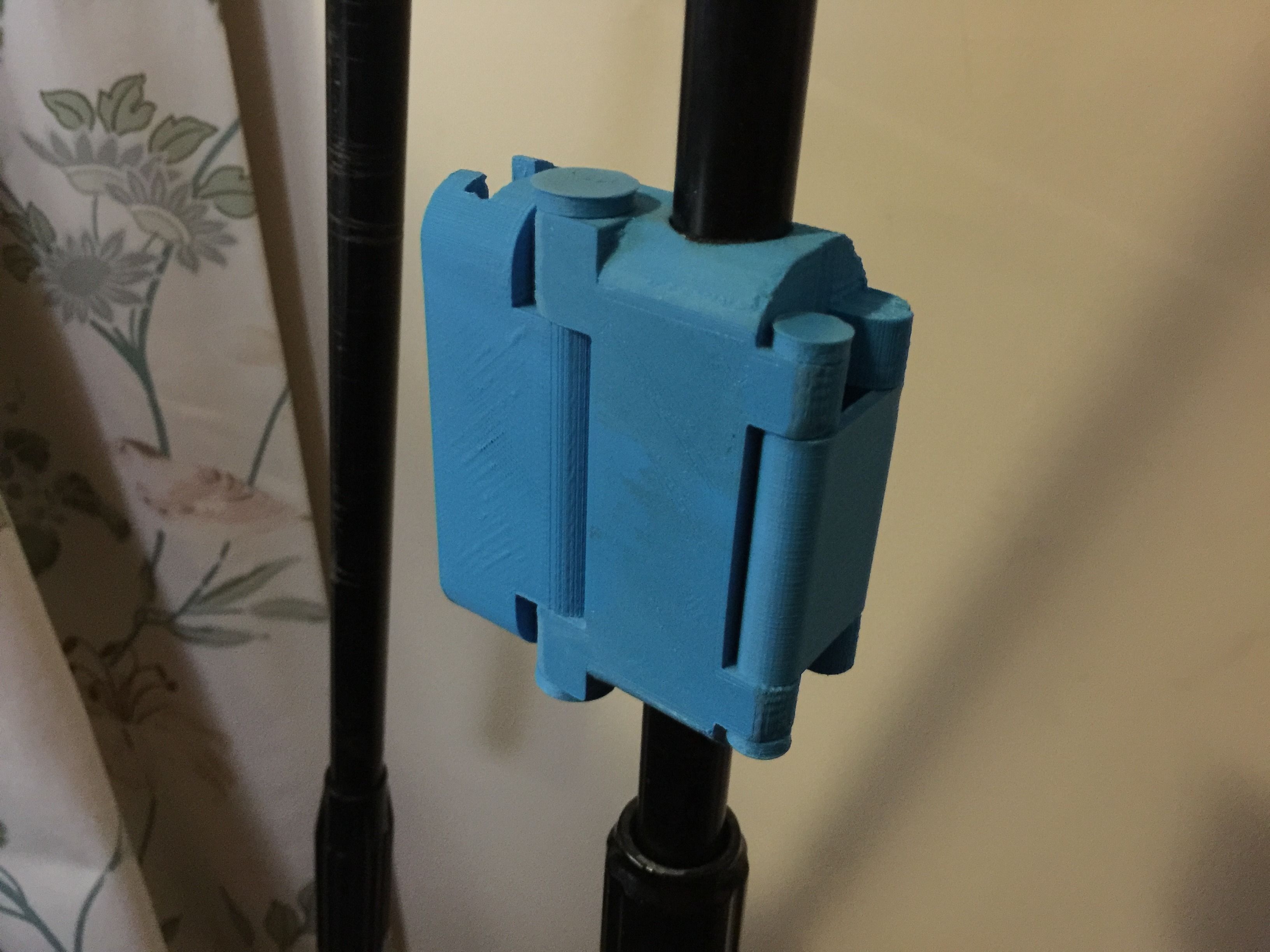 Snap-Clip Folding iPad Microphone Stand Mount 3D print model_5