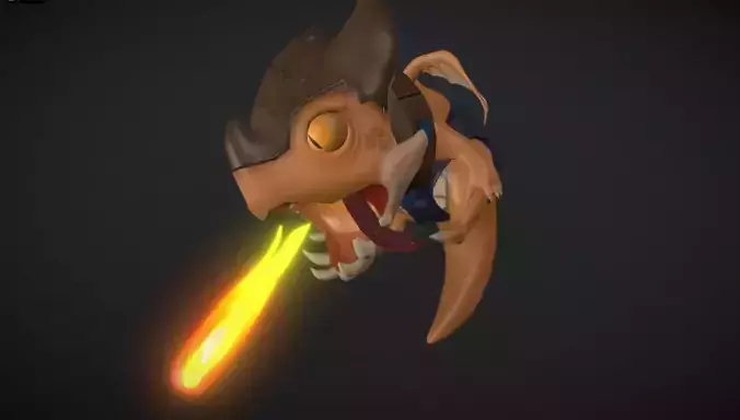 Little Dragon Low-poly 3D model Little Dragon Low-poly 3D model