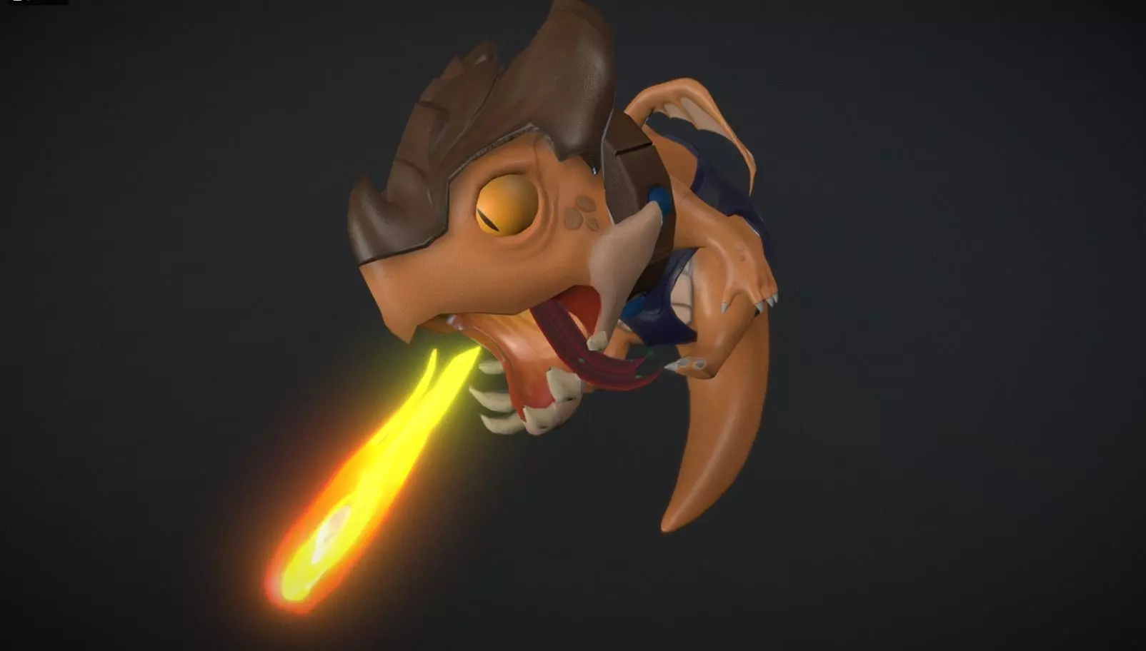 Little Dragon Low-poly 3D model_0