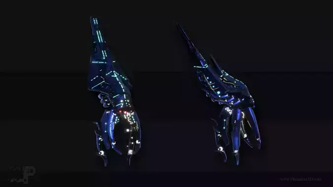 Mass Effect - Reaper Harbinger Low-poly 3D model