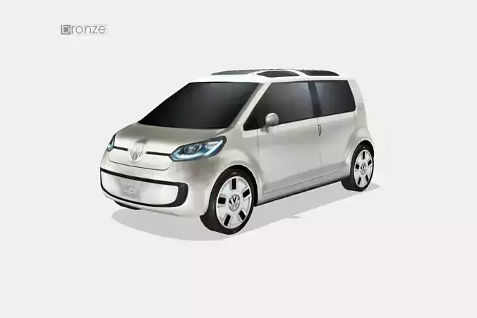 Volkswagen Space Up Blue Concept 2007 Low-poly 3D model