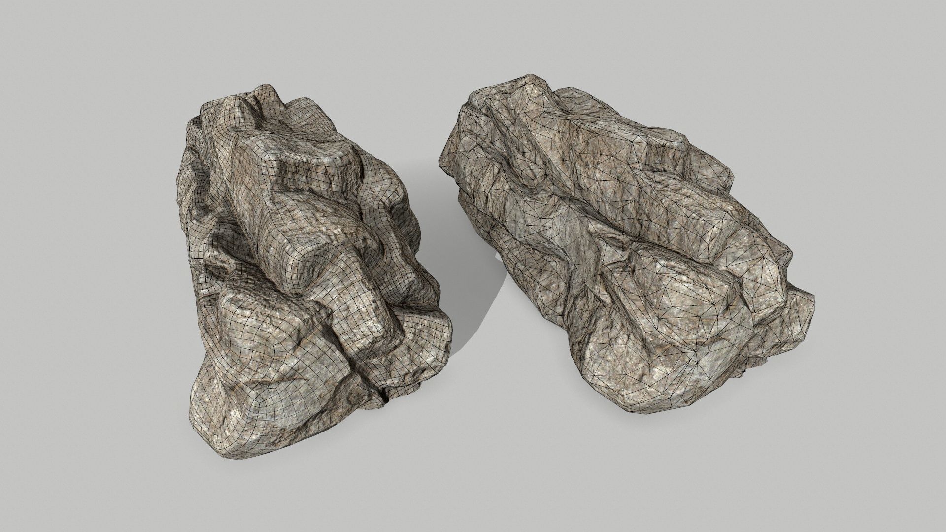 rocks rock Low-poly 3D model_15