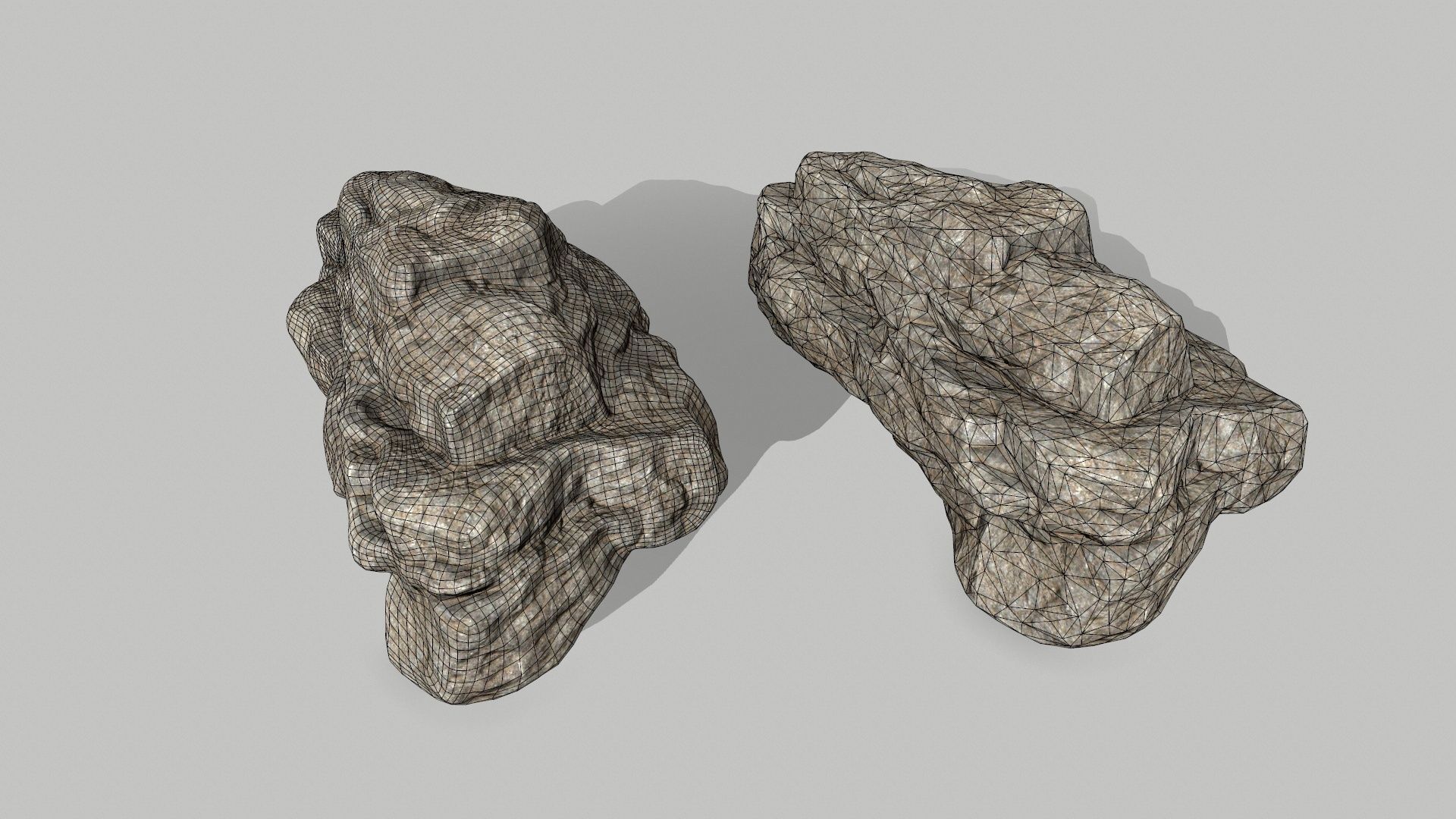 rocks rock Low-poly 3D model_14