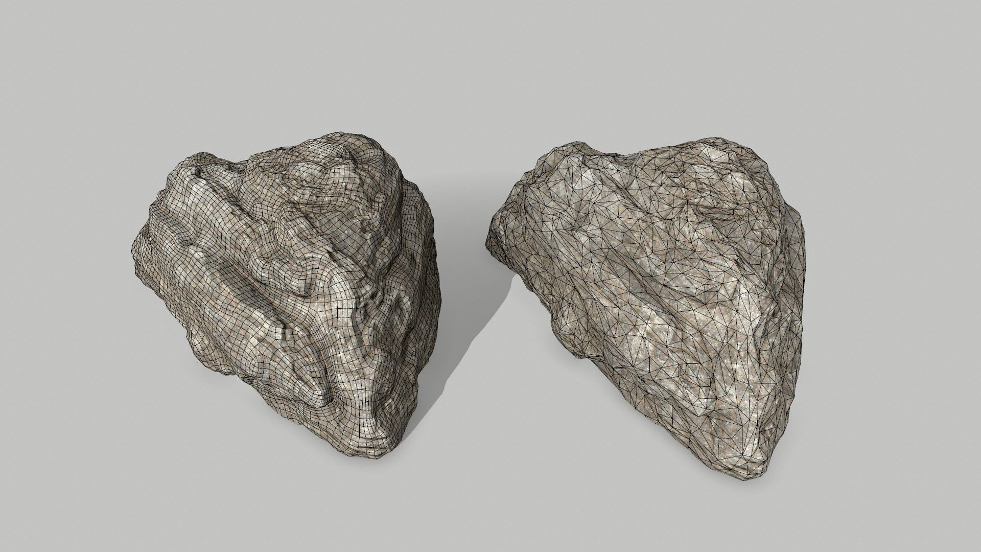 rocks rock Low-poly 3D model_13