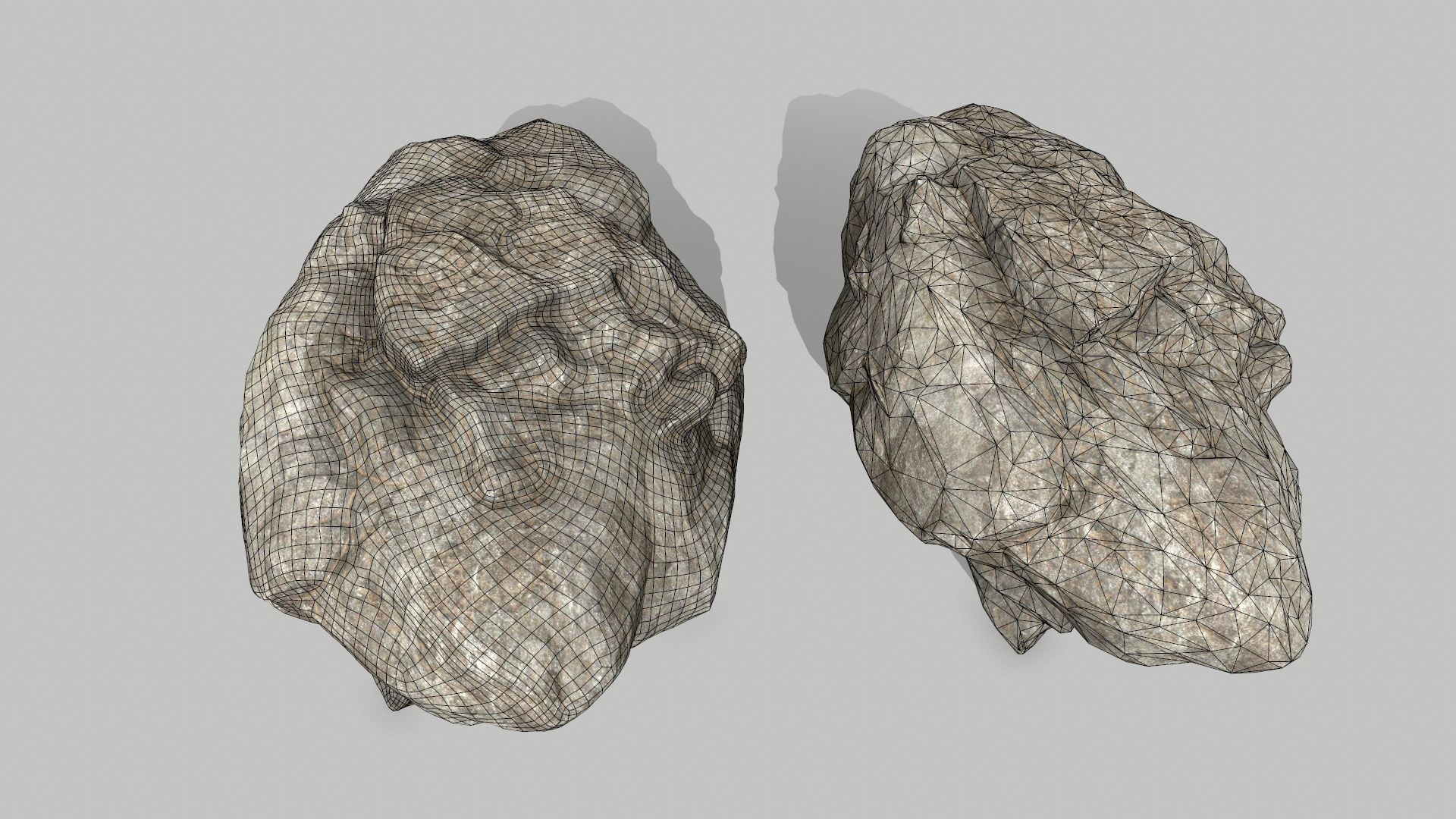 rocks rock Low-poly 3D model_21