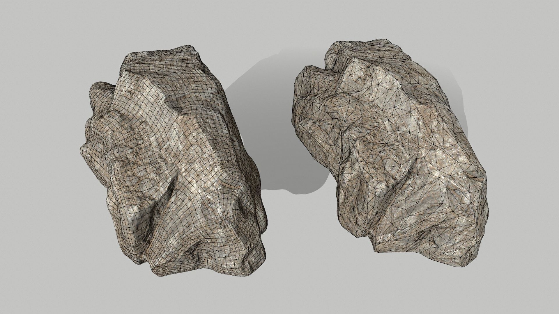 rocks rock Low-poly 3D model_19