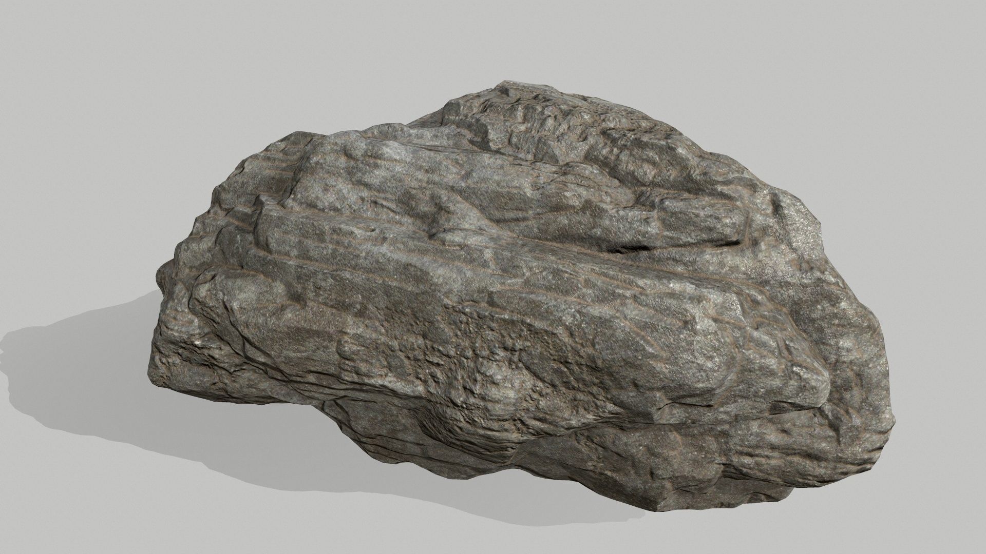 rocks rock Low-poly 3D model_10