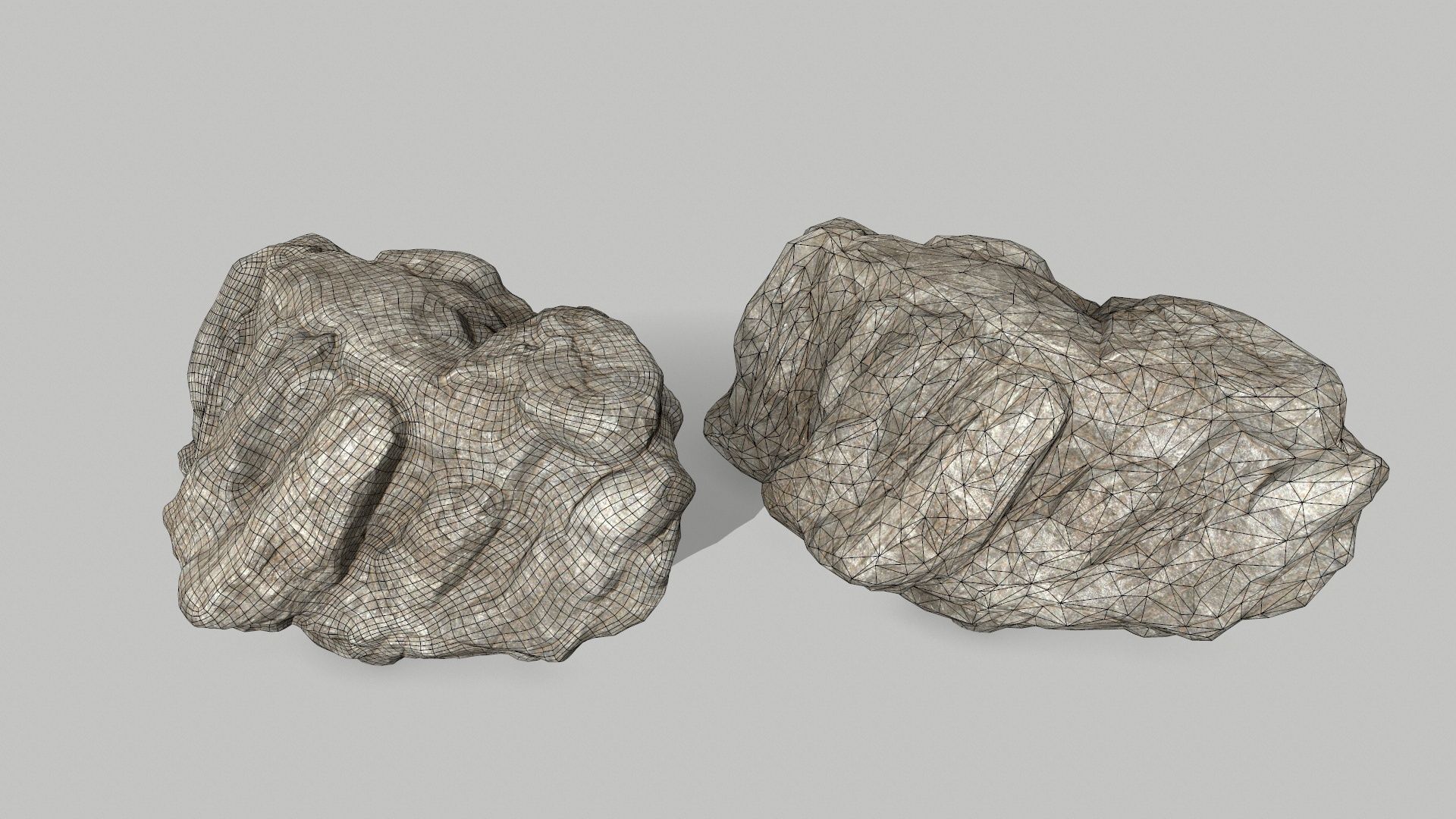 rocks rock Low-poly 3D model_20
