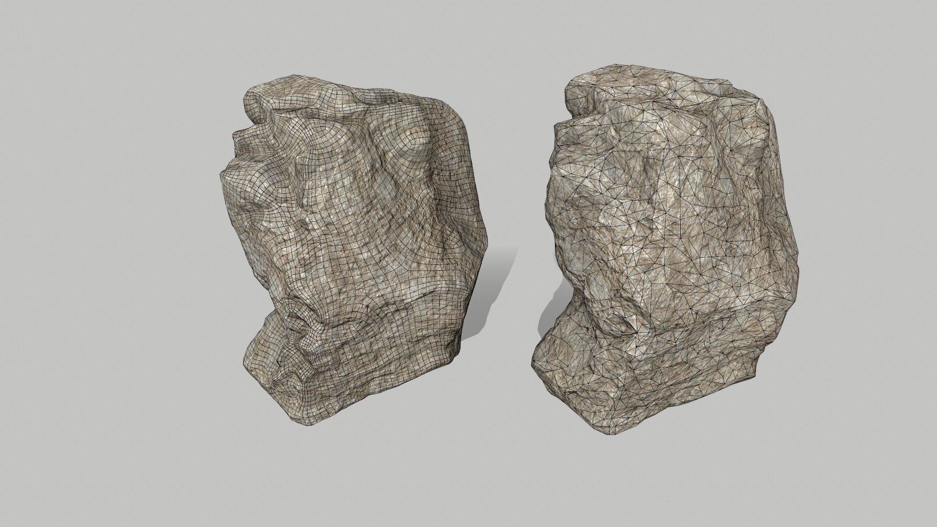 rocks rock Low-poly 3D model_18