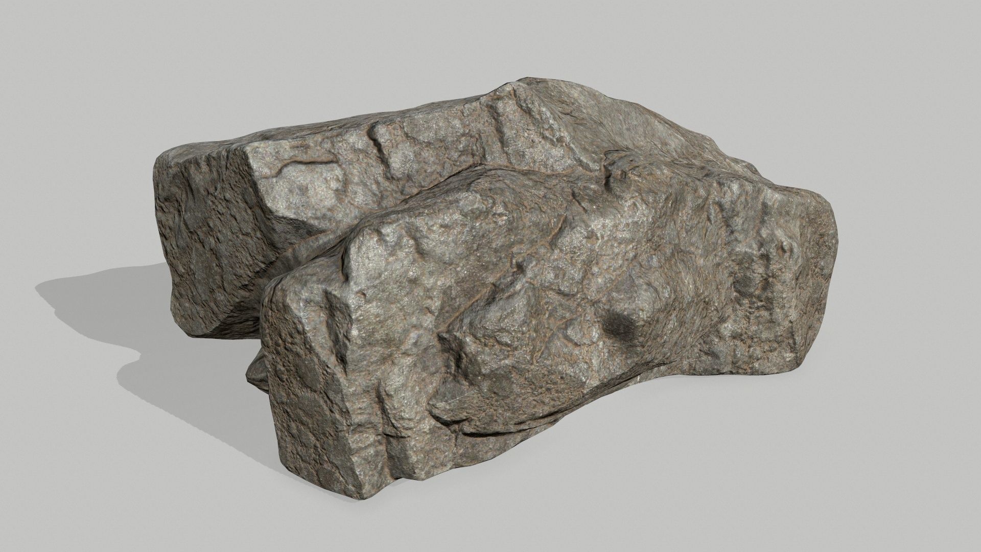 rocks rock Low-poly 3D model_6