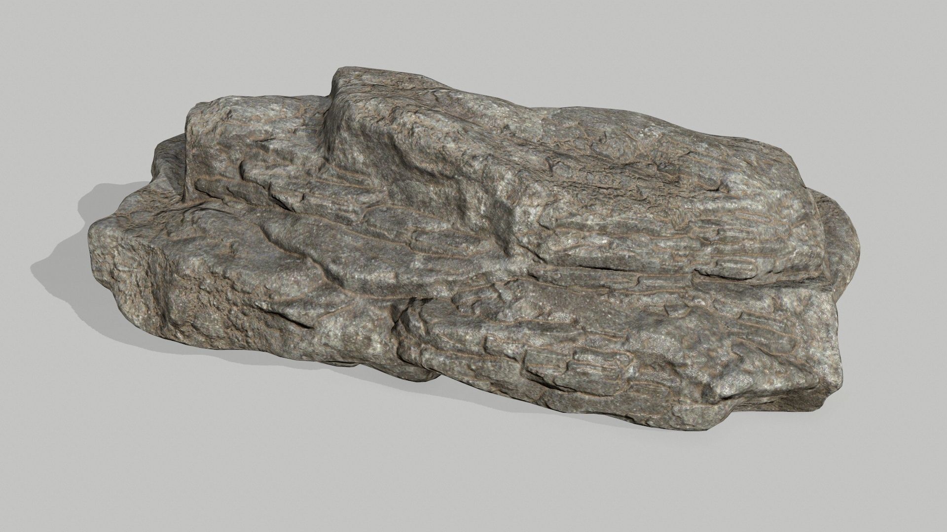 rocks rock Low-poly 3D model_9