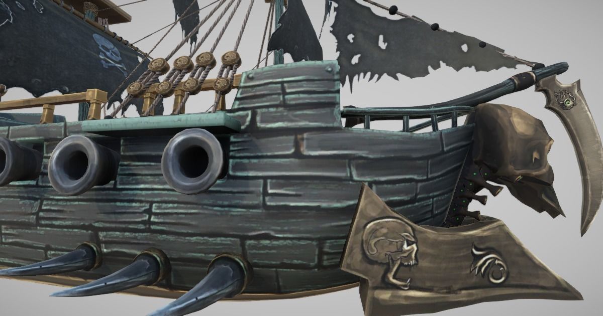 Ghost Ship Low-poly 3D model_7