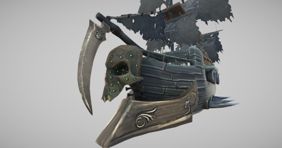 Ghost Ship Low-poly 3D model_6
