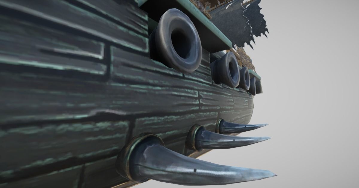 Ghost Ship Low-poly 3D model_2