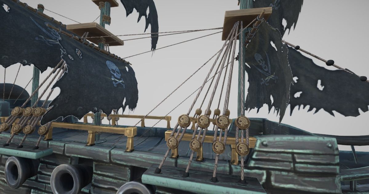 Ghost Ship Low-poly 3D model_5