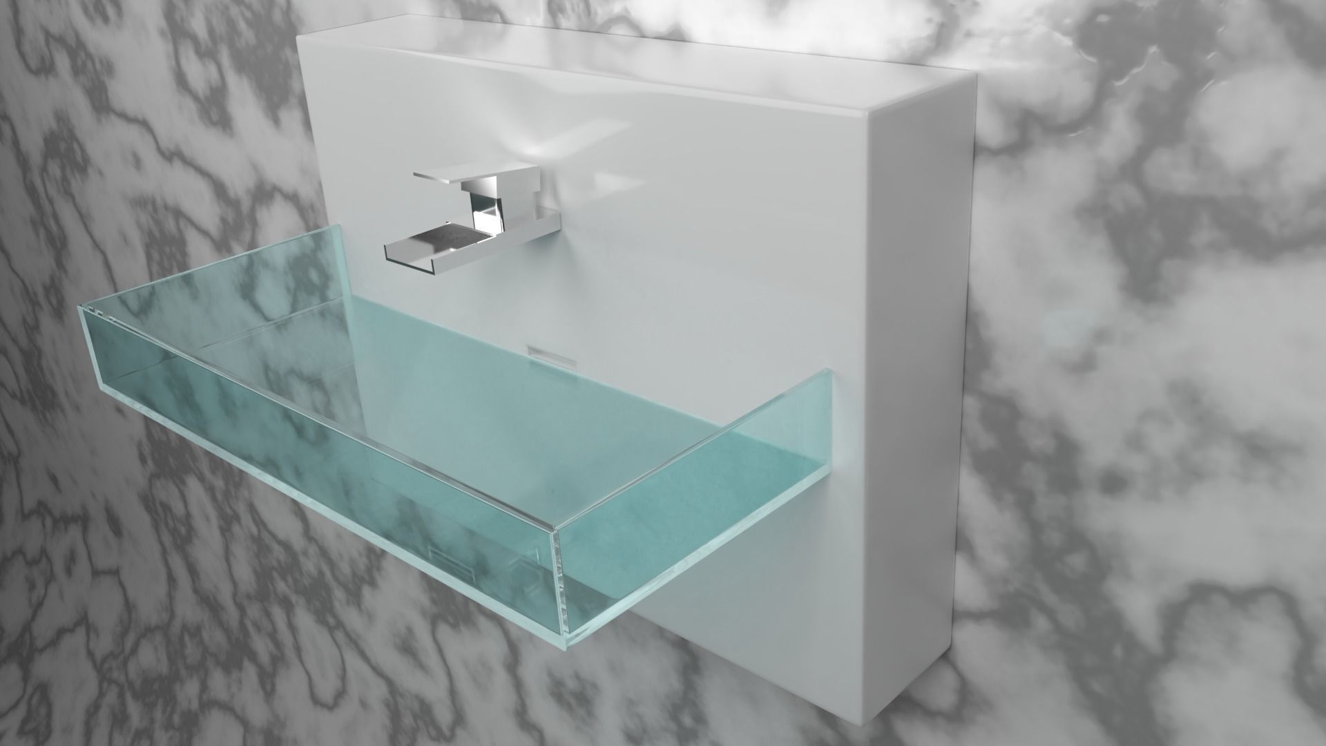 modern sink 3D model_1