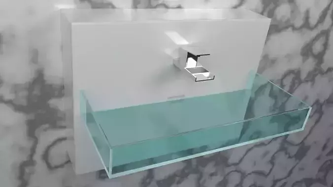 modern sink 3D model
