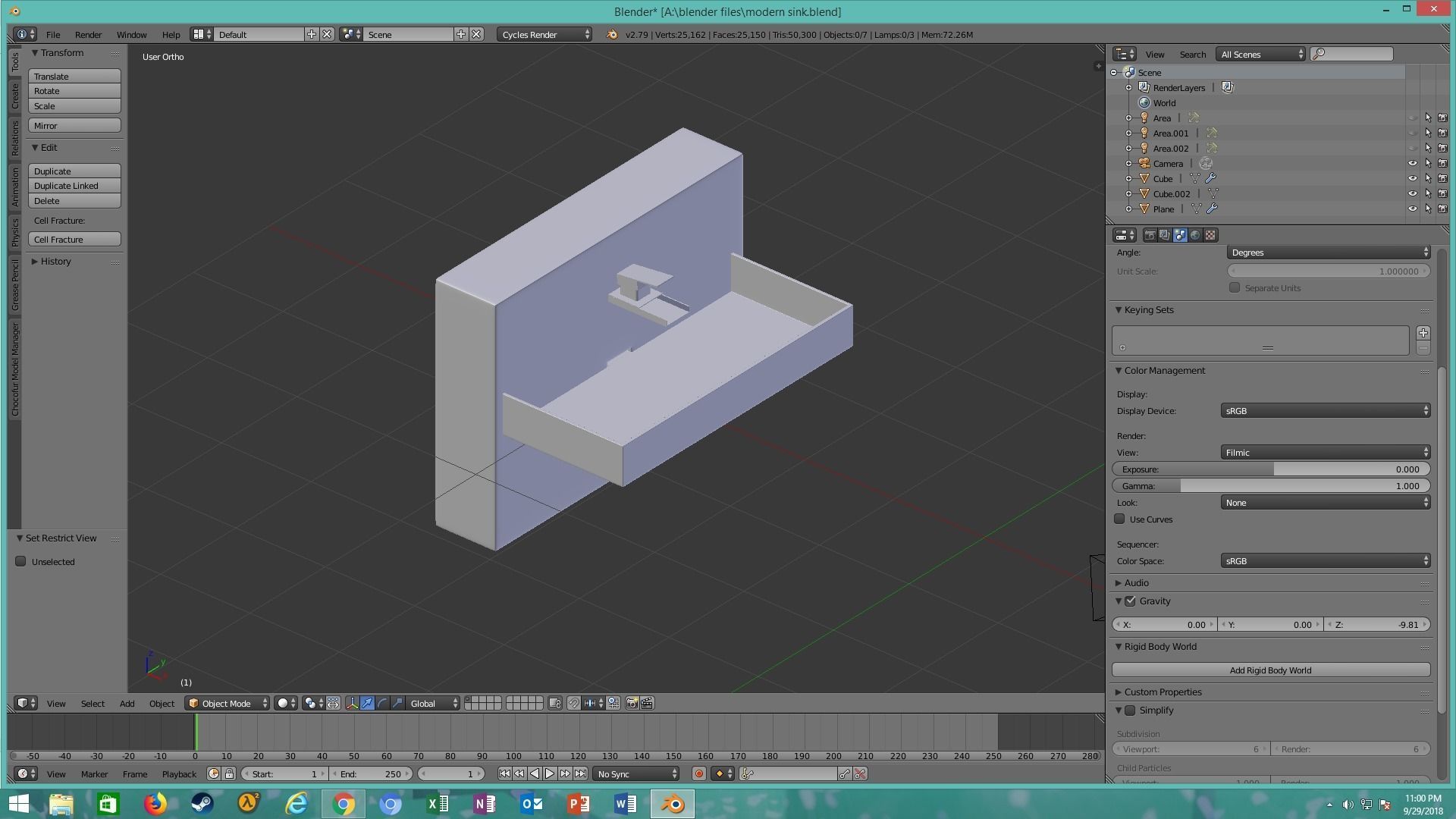 modern sink 3D model_27