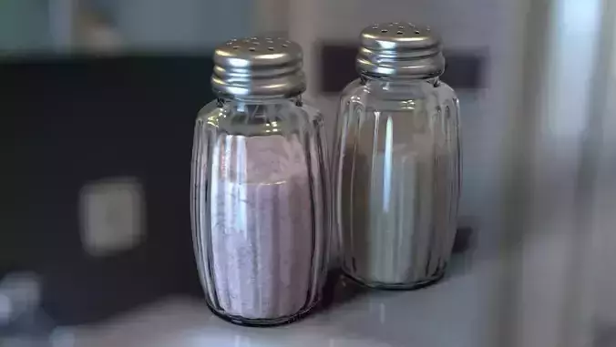 salt and pepper shakers 3D model