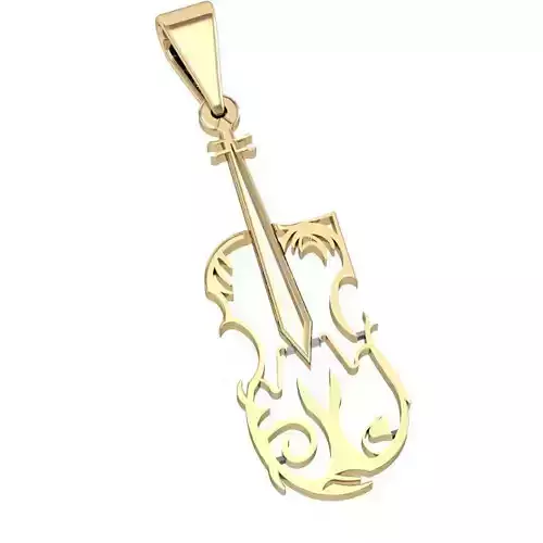 beautiful pendant violin