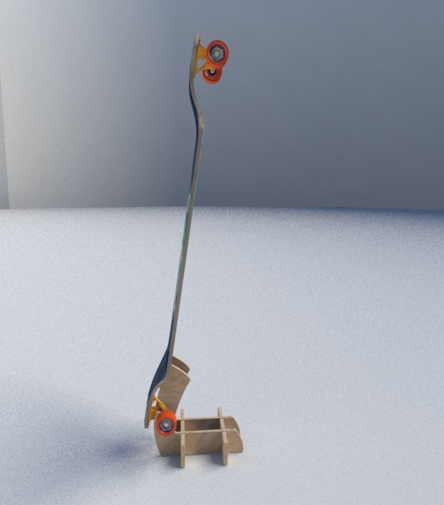 Skate Board 3D model_4