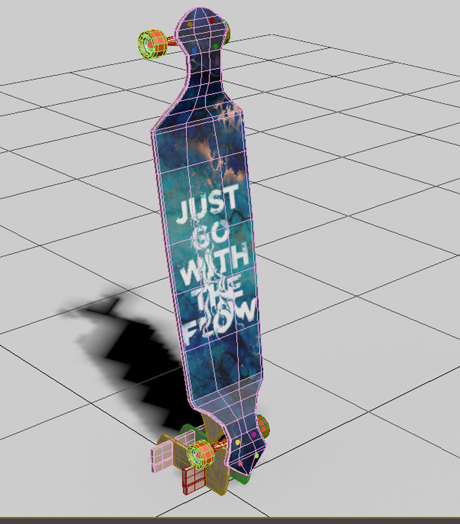 Skate Board 3D model_18