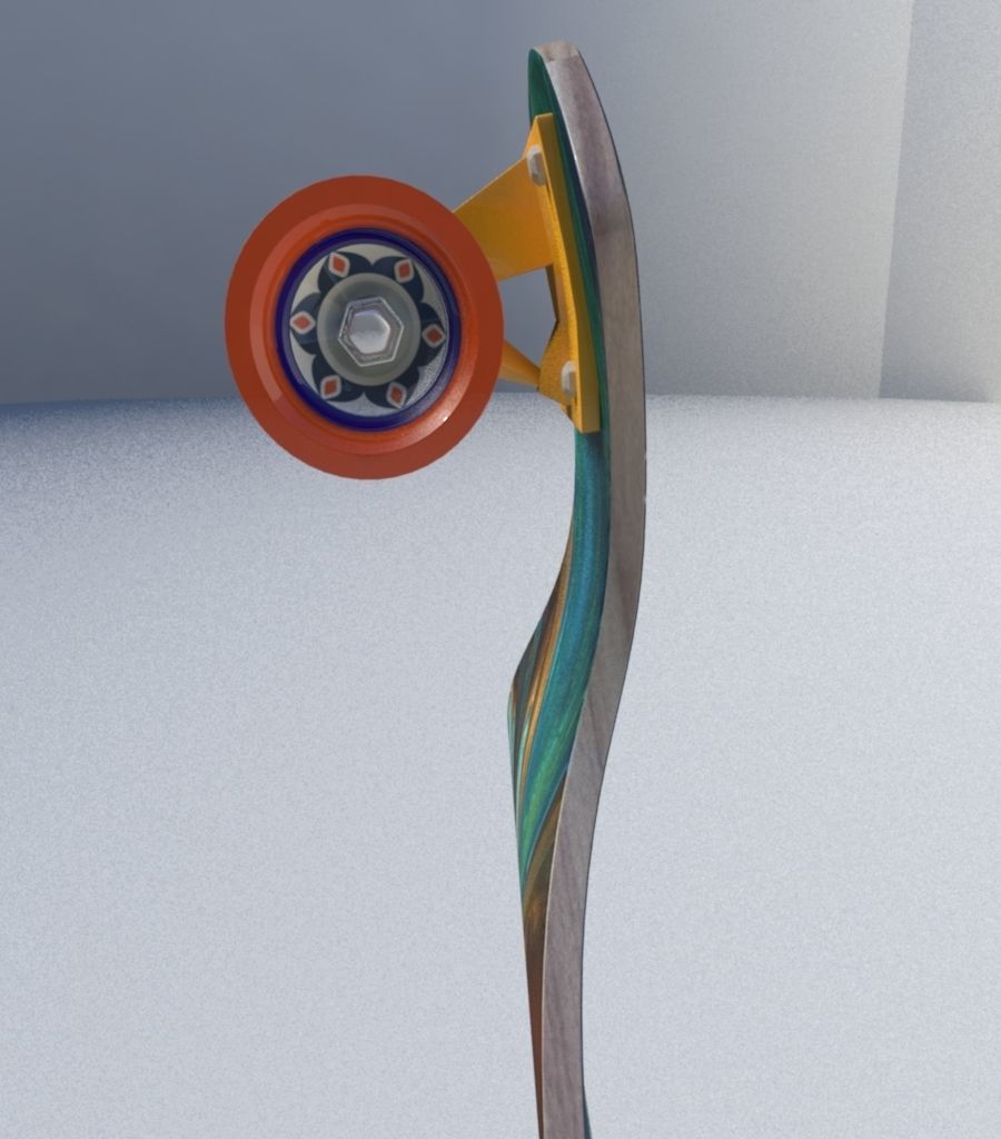 Skate Board 3D model_19