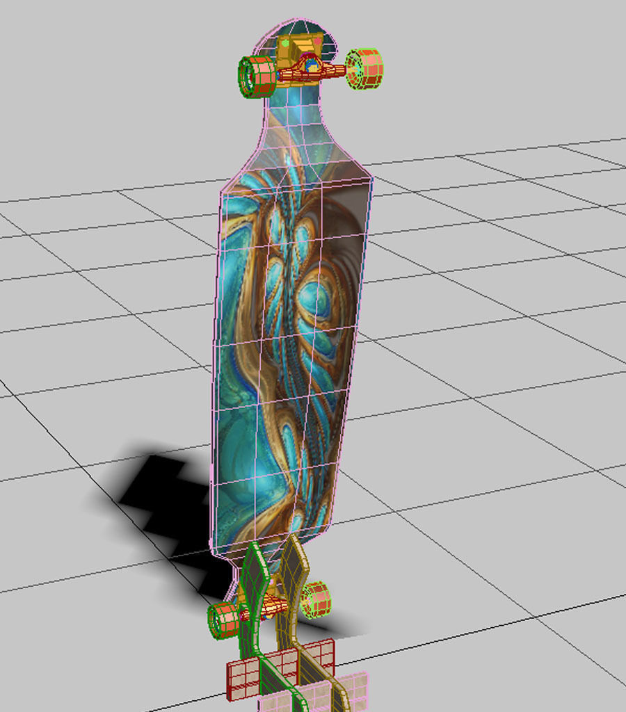 Skate Board 3D model_23