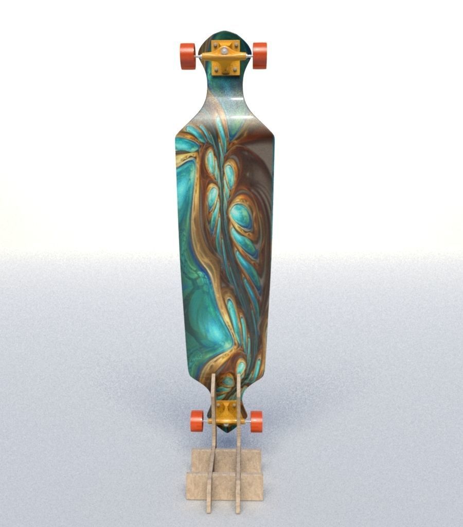 Skate Board 3D model_9