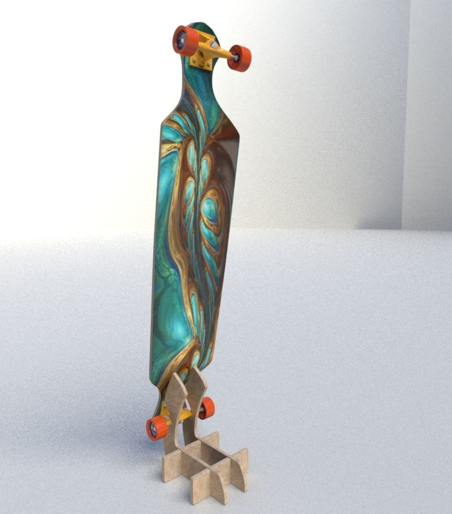 Skate Board 3D model_8