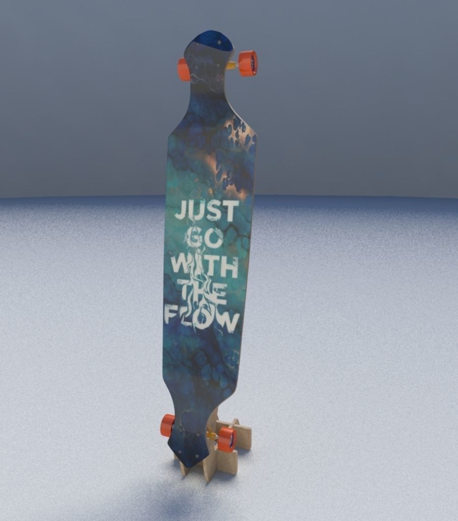 Skate Board 3D model_2
