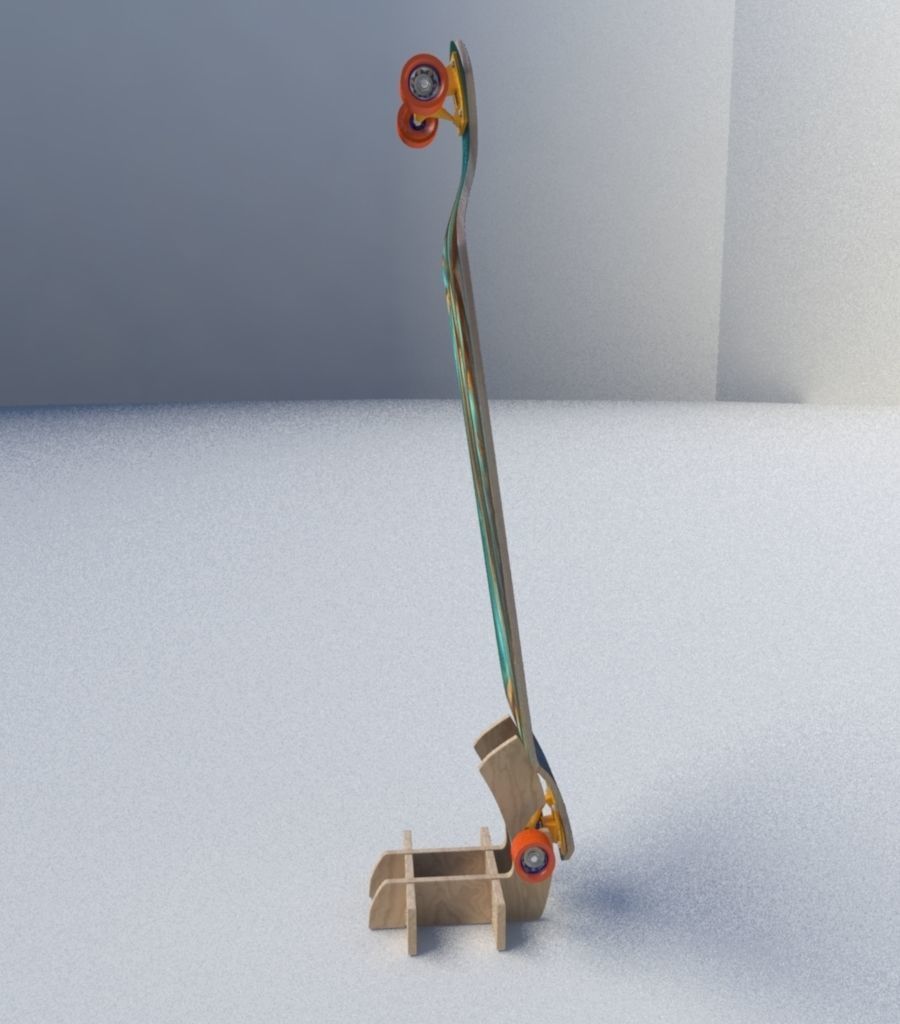 Skate Board 3D model_11