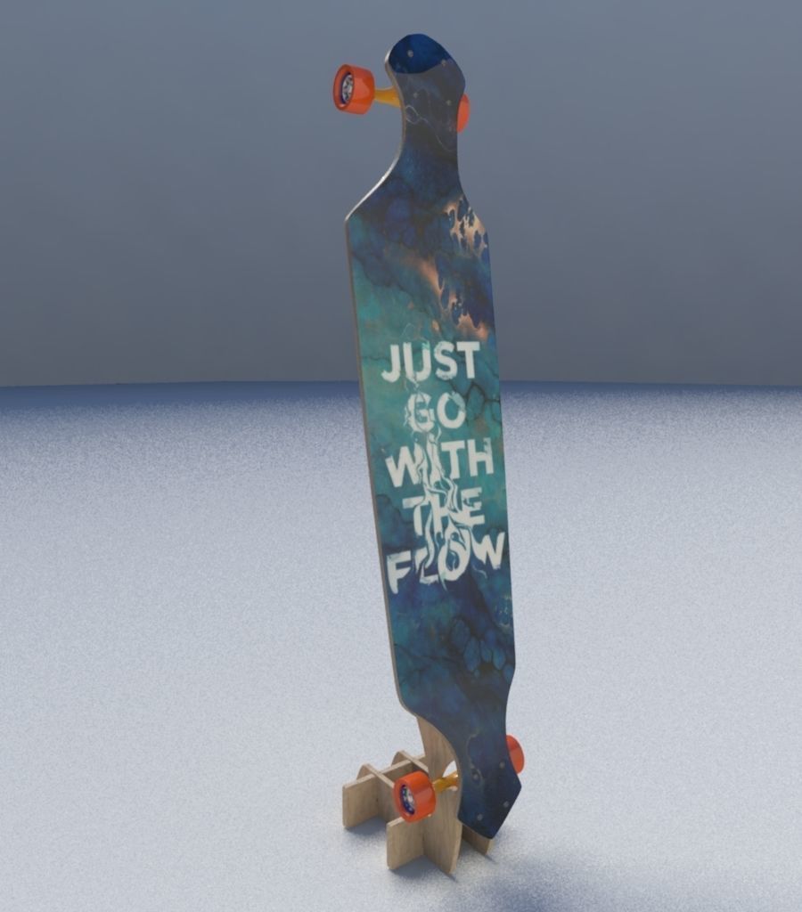 Skate Board 3D model_14