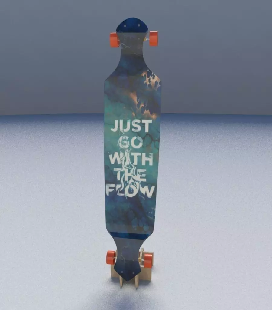 Skate Board 3D model_0