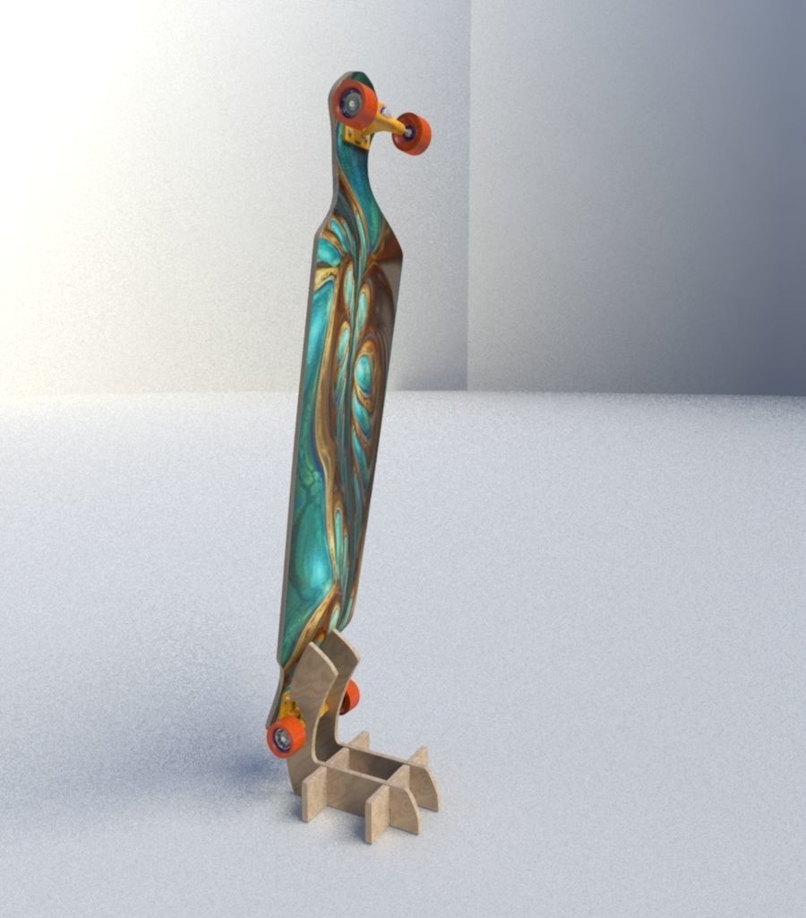 Skate Board 3D model_6