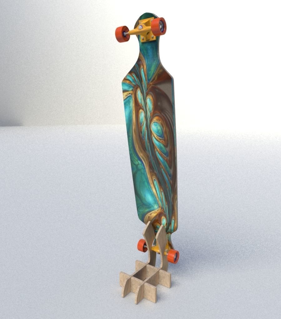 Skate Board 3D model_12