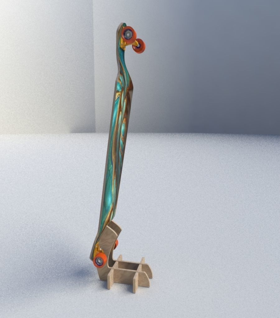 Skate Board 3D model_3