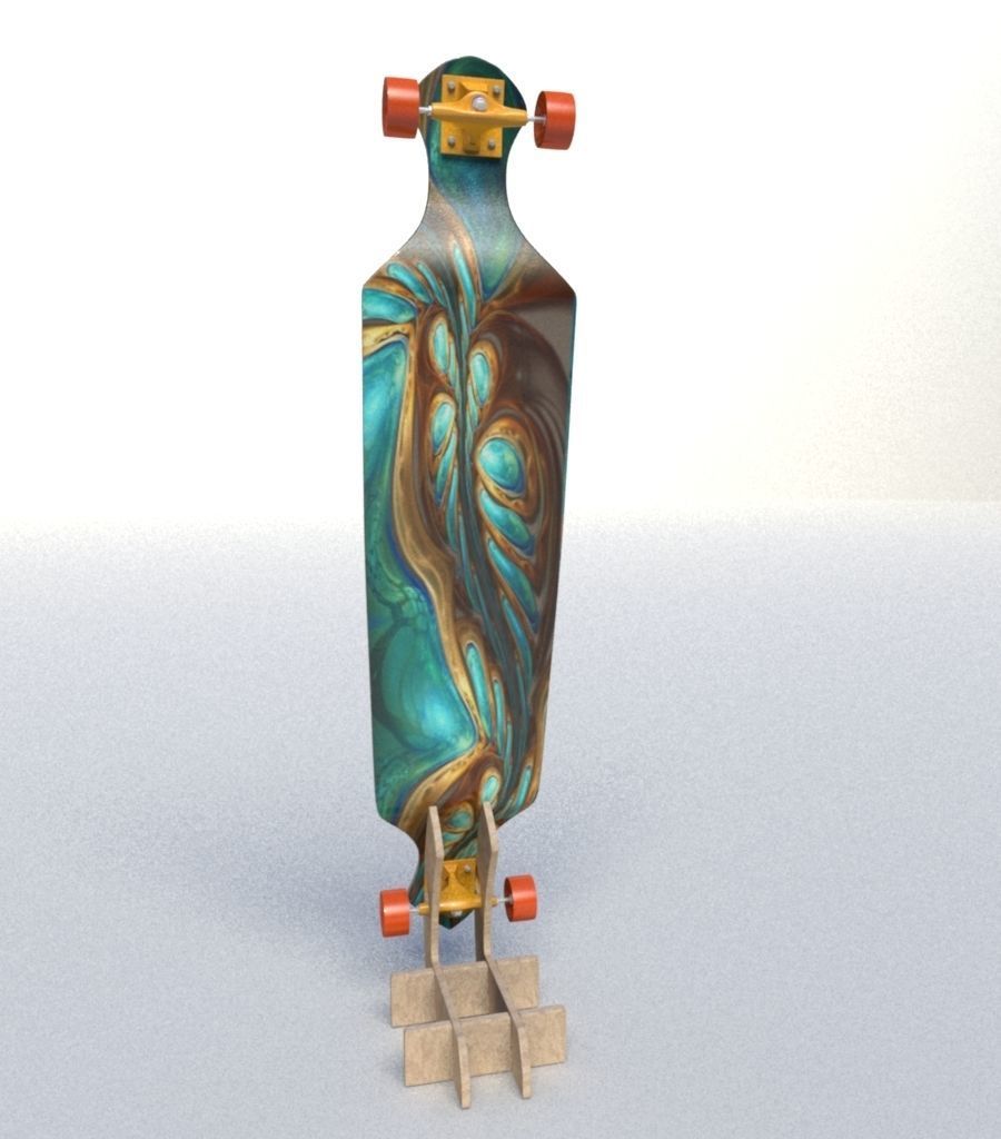 Skate Board 3D model_10