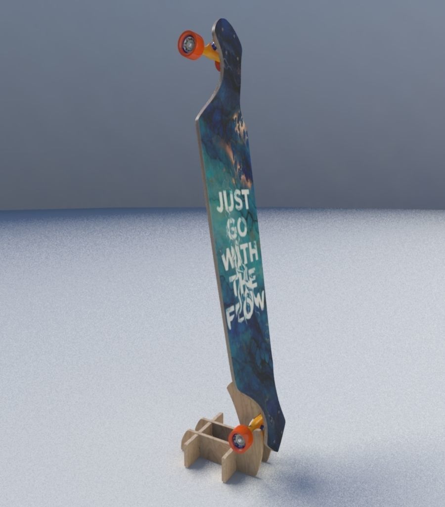 Skate Board 3D model_13