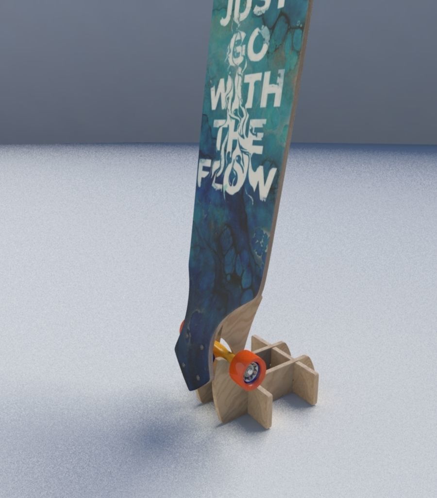 Skate Board 3D model_17