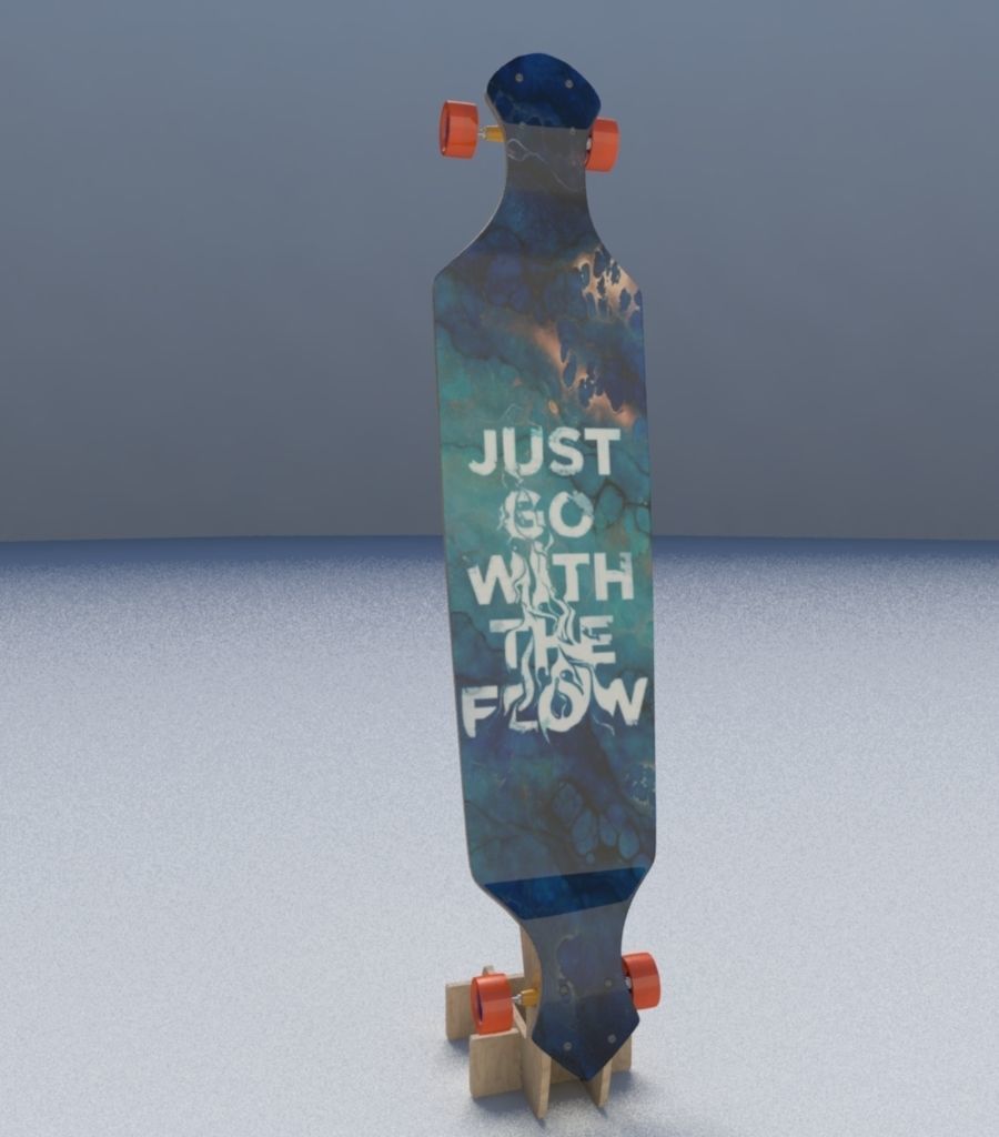 Skate Board 3D model_15
